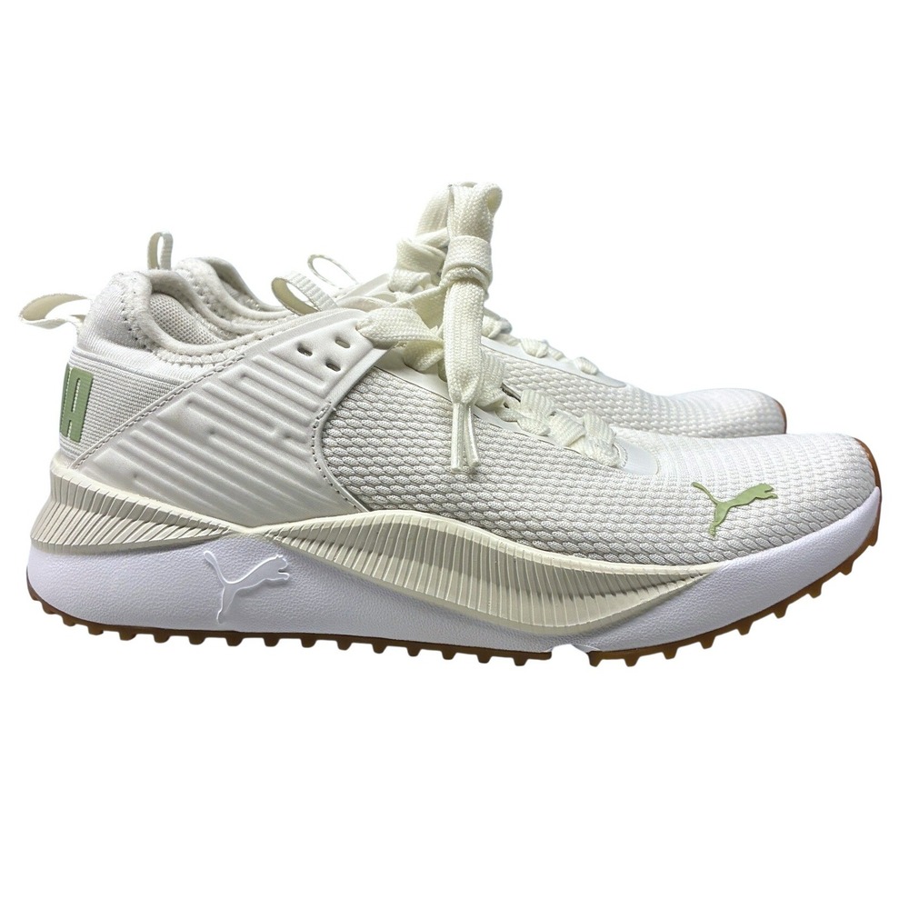 Puma Pacer Future Running Shoes Womens 6.5 White Off White Gum Sole Athletic